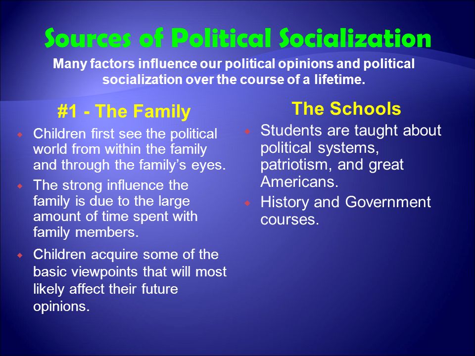 political socialization essay